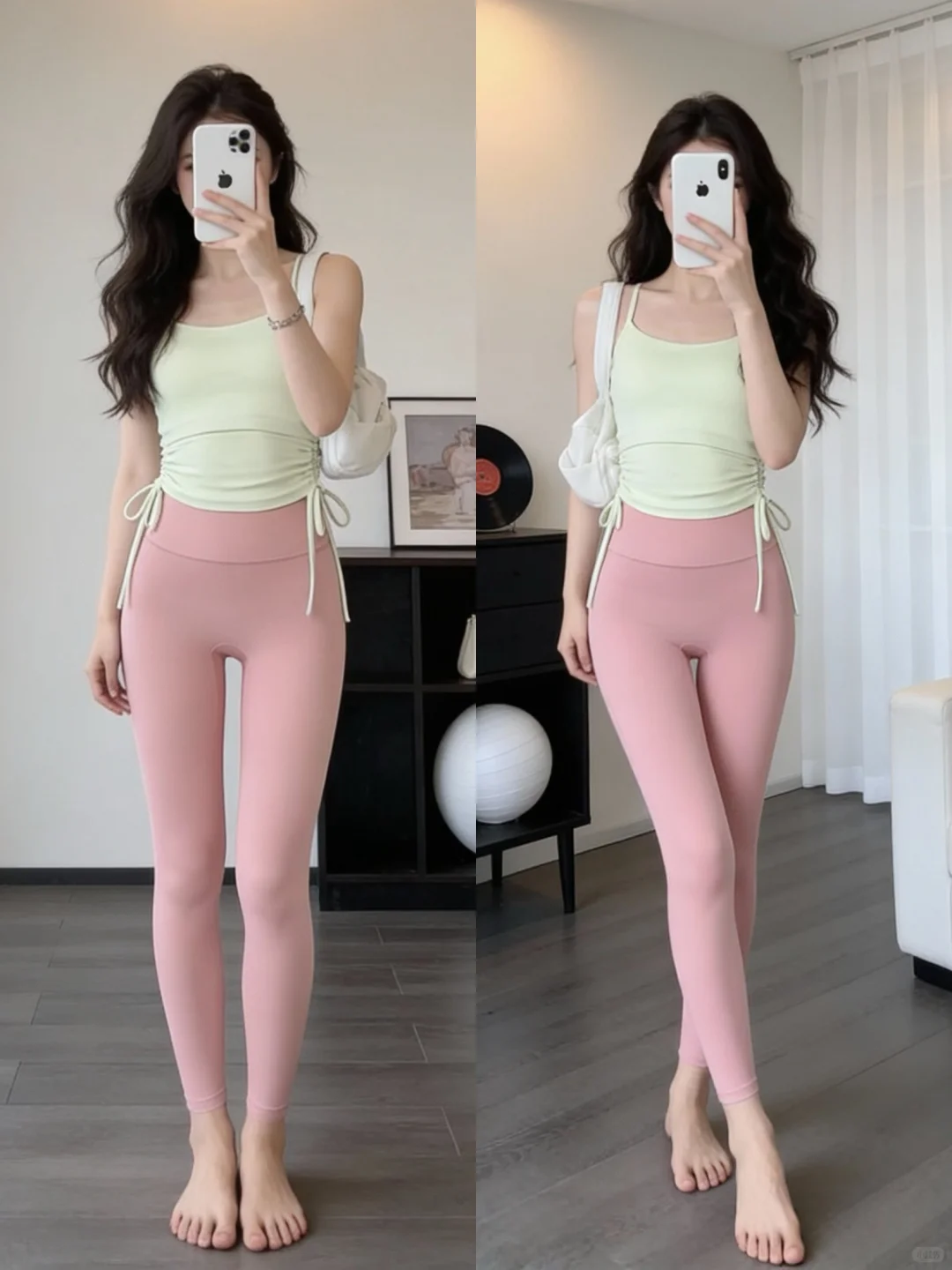 秋冬瑜伽服穿搭｜粉粉嫩嫩的瑜伽裤谁不爱啊