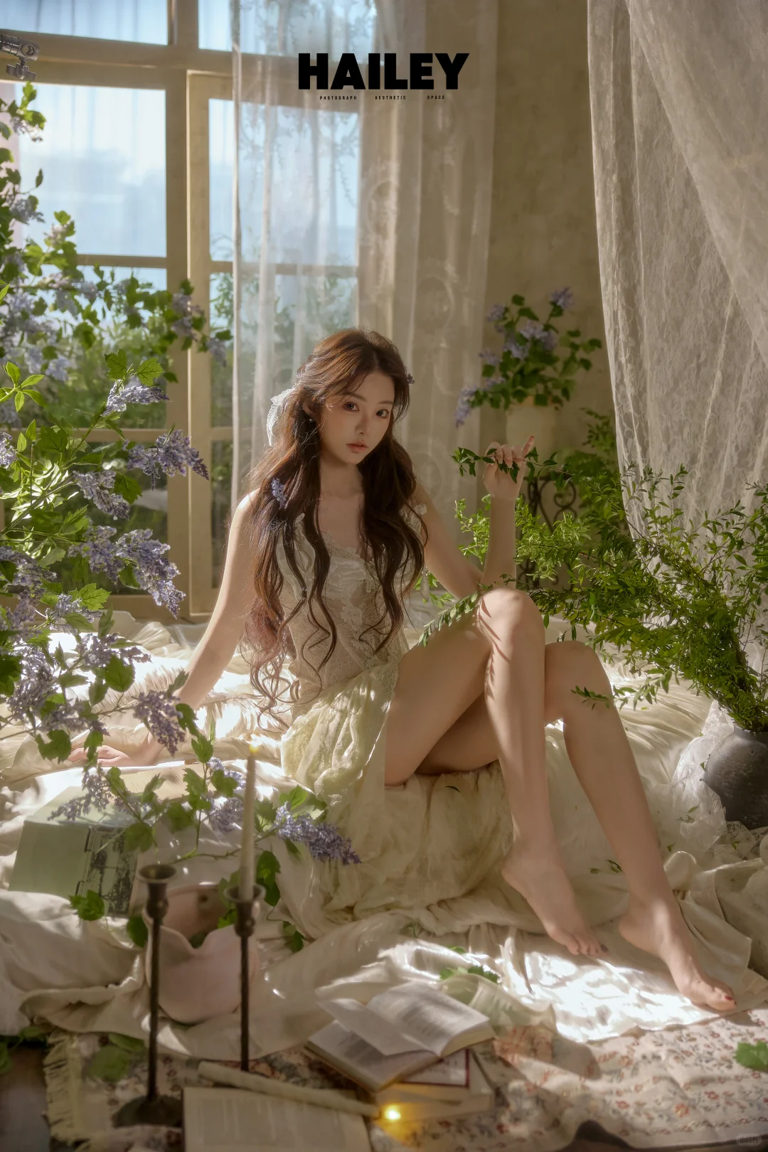 刚从绿野油画里逃出来🌿✨｜法式少女写真