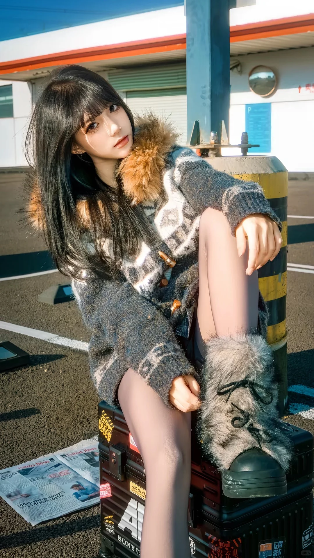 🔥楼顶停车场辣妹图鉴！谁懂！