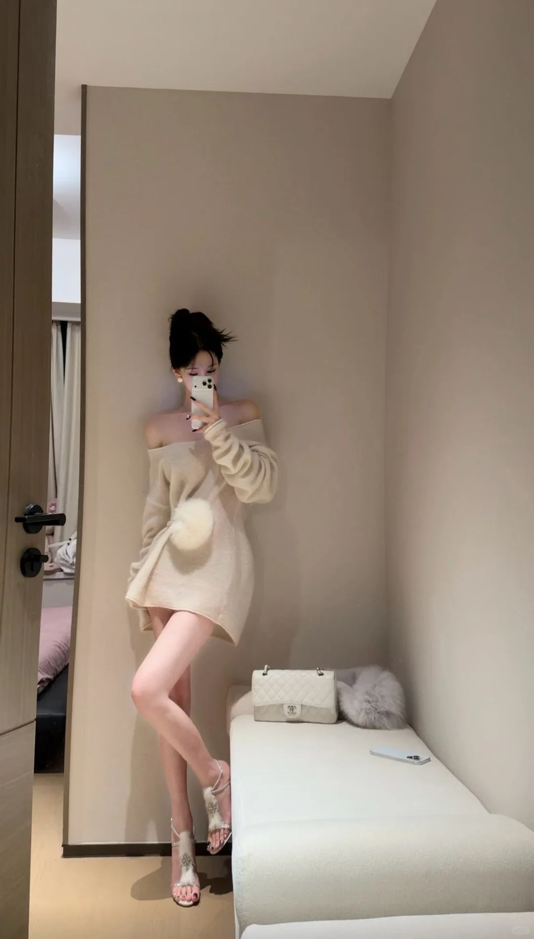 温柔纯欲风的毛衣裙🥰太喜欢了