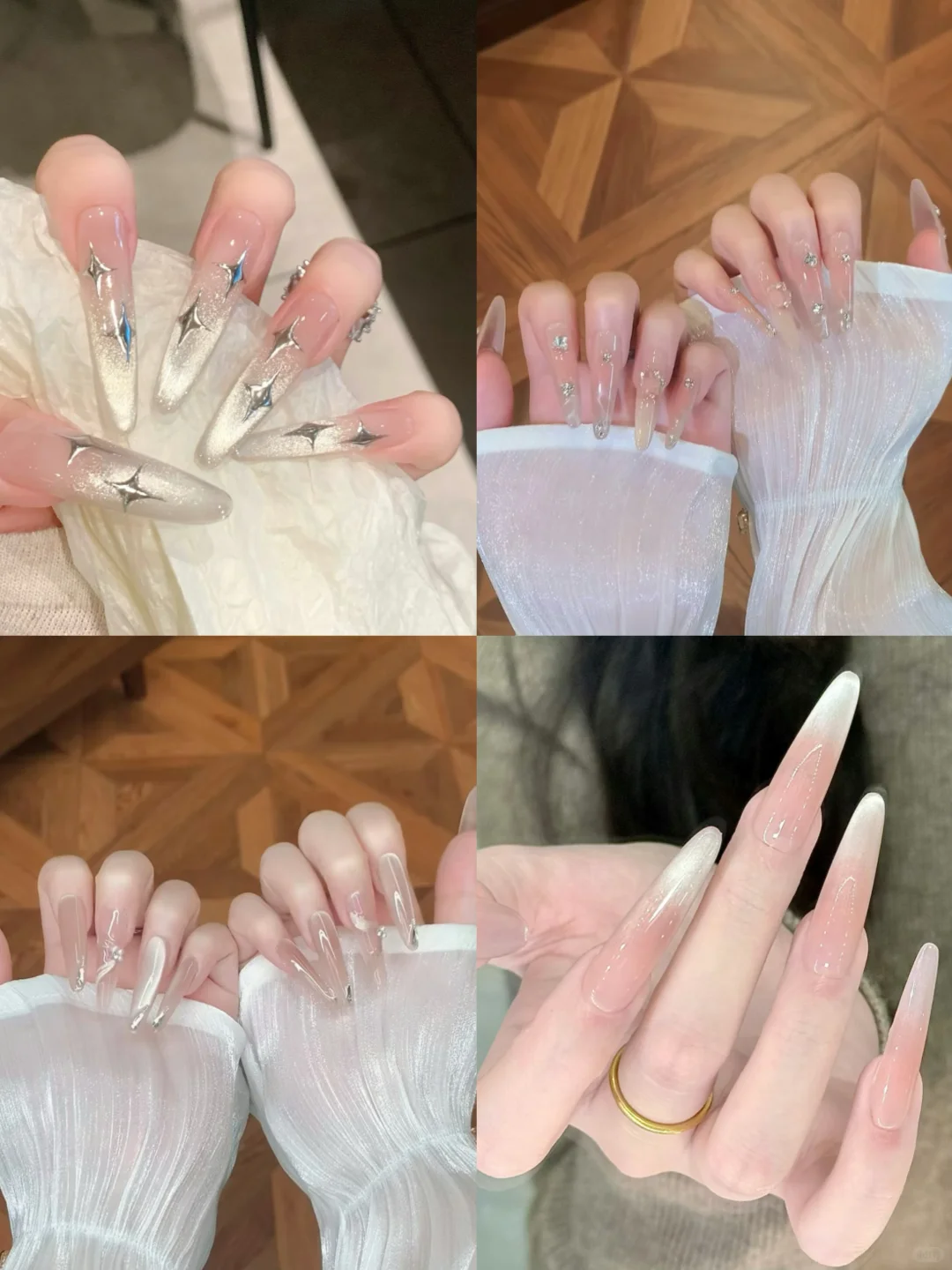 穿戴甲｜好温柔的纯欲风美甲💅