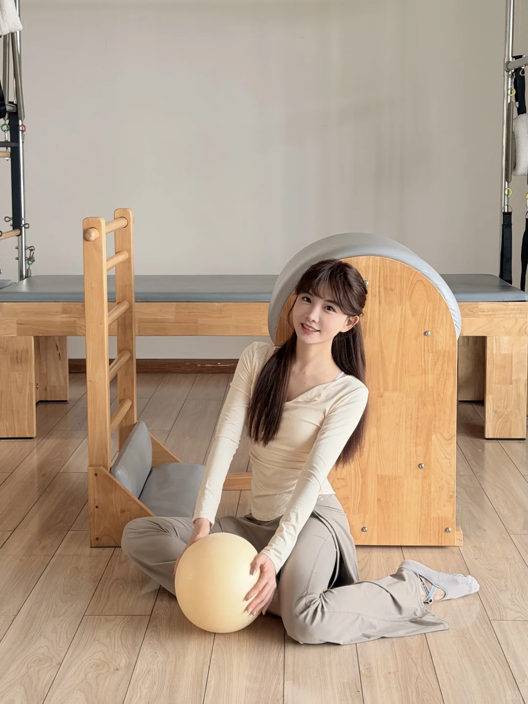 温柔的秋冬普拉提ootd