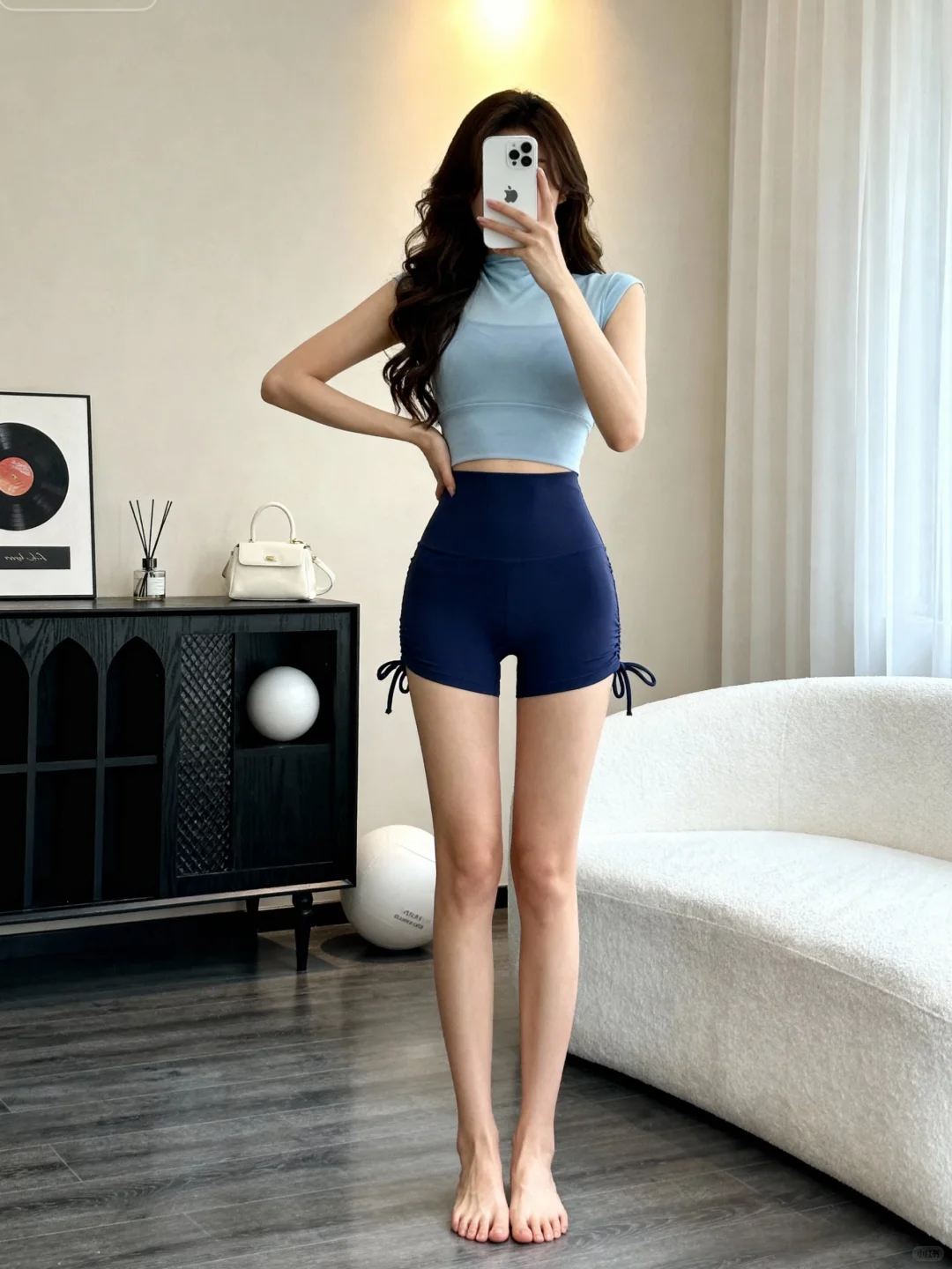 秋冬瑜伽服穿搭｜蓝色系真的太显白了❗️