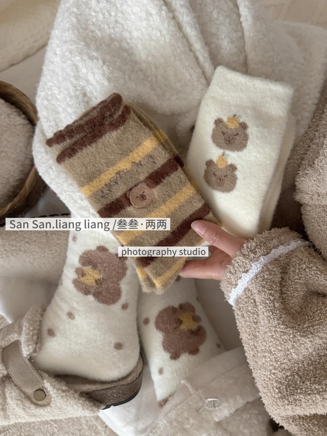 韩系冬款袜子模特图拍摄🎬