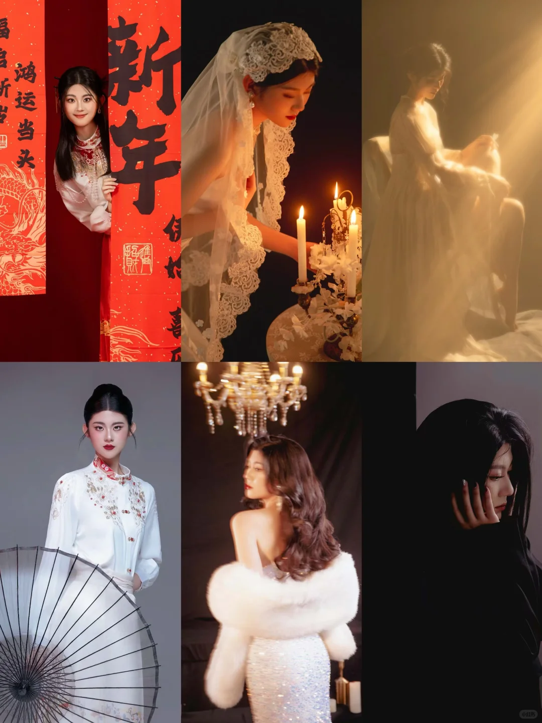 小偿写真、妆面模特