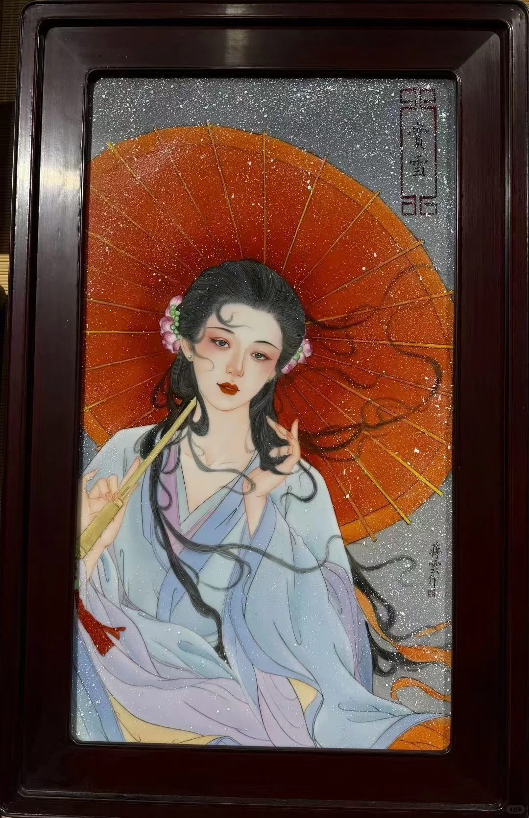 别眨眼！这位老师把盛唐美人的风韵锁在瓷板