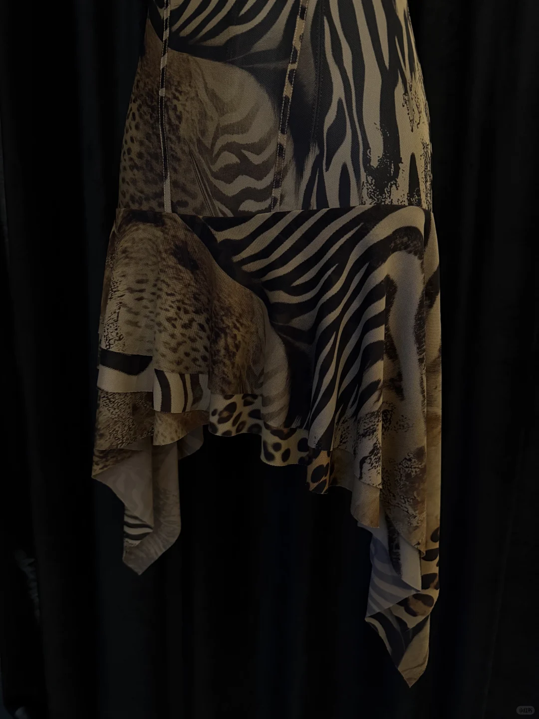 越南小众品牌｜豹纹拼接 辣妹吊带裙