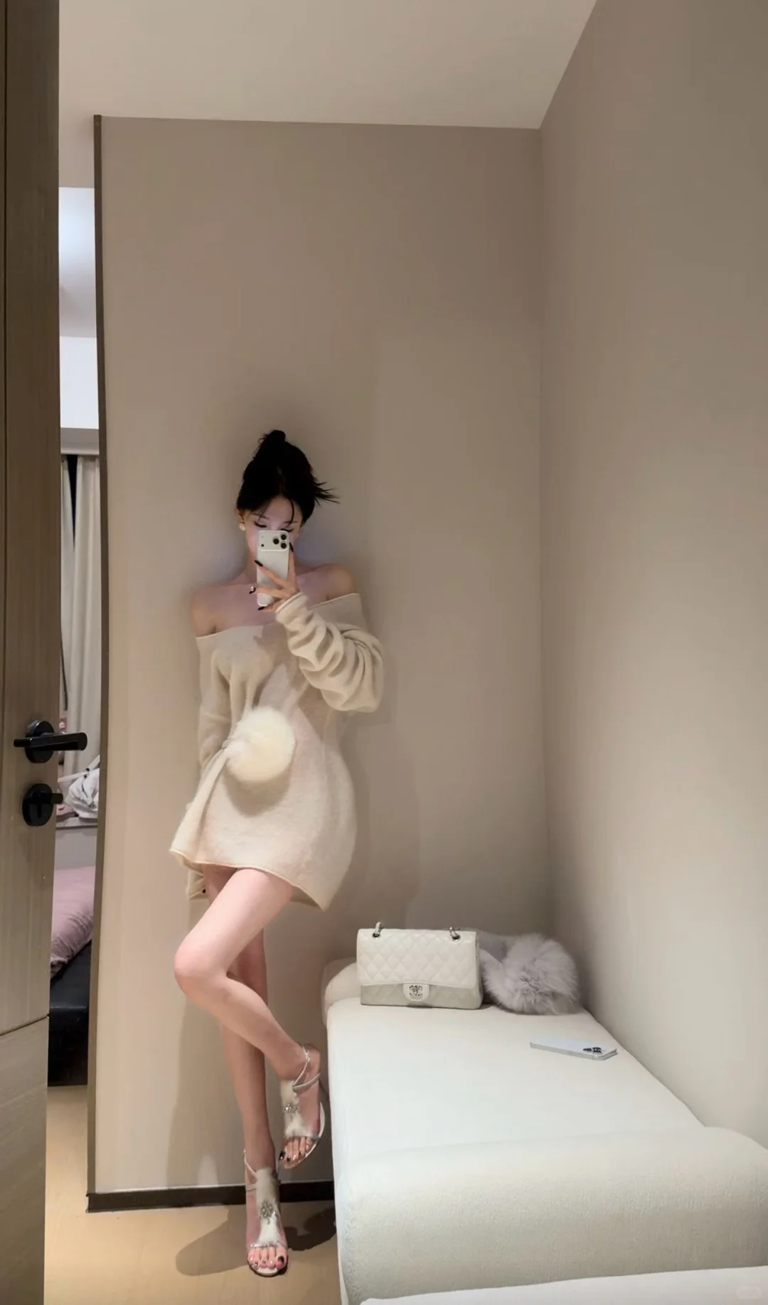 温柔纯欲风的毛衣裙🥰太喜欢了