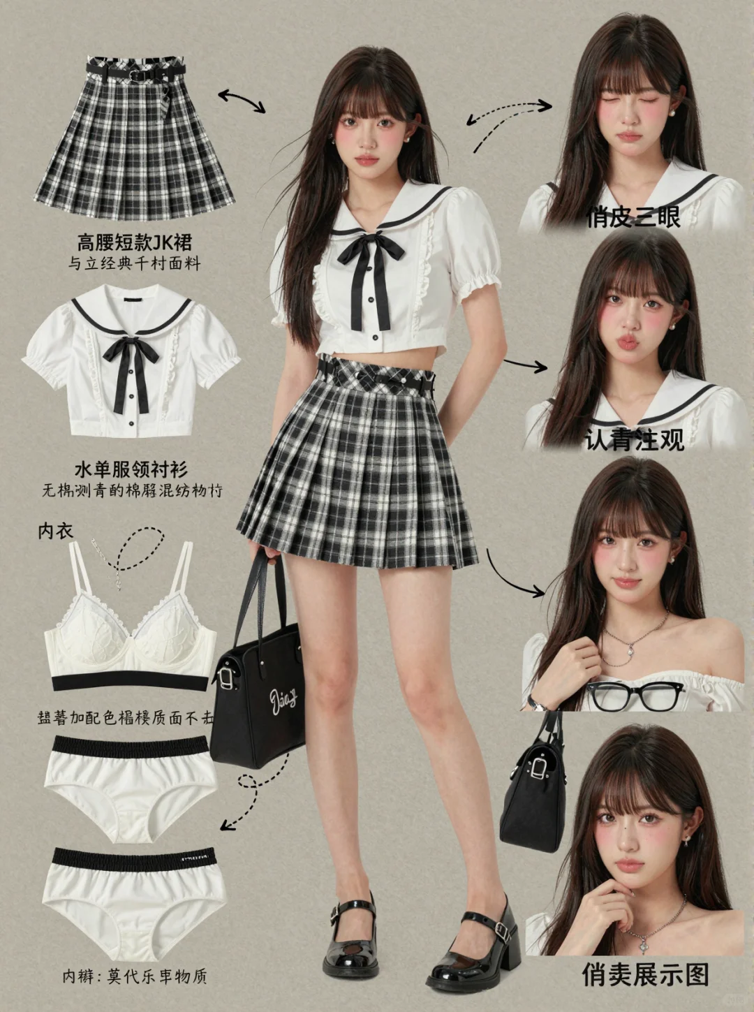 OOTD | 纯欲可爱风JK穿搭拆解