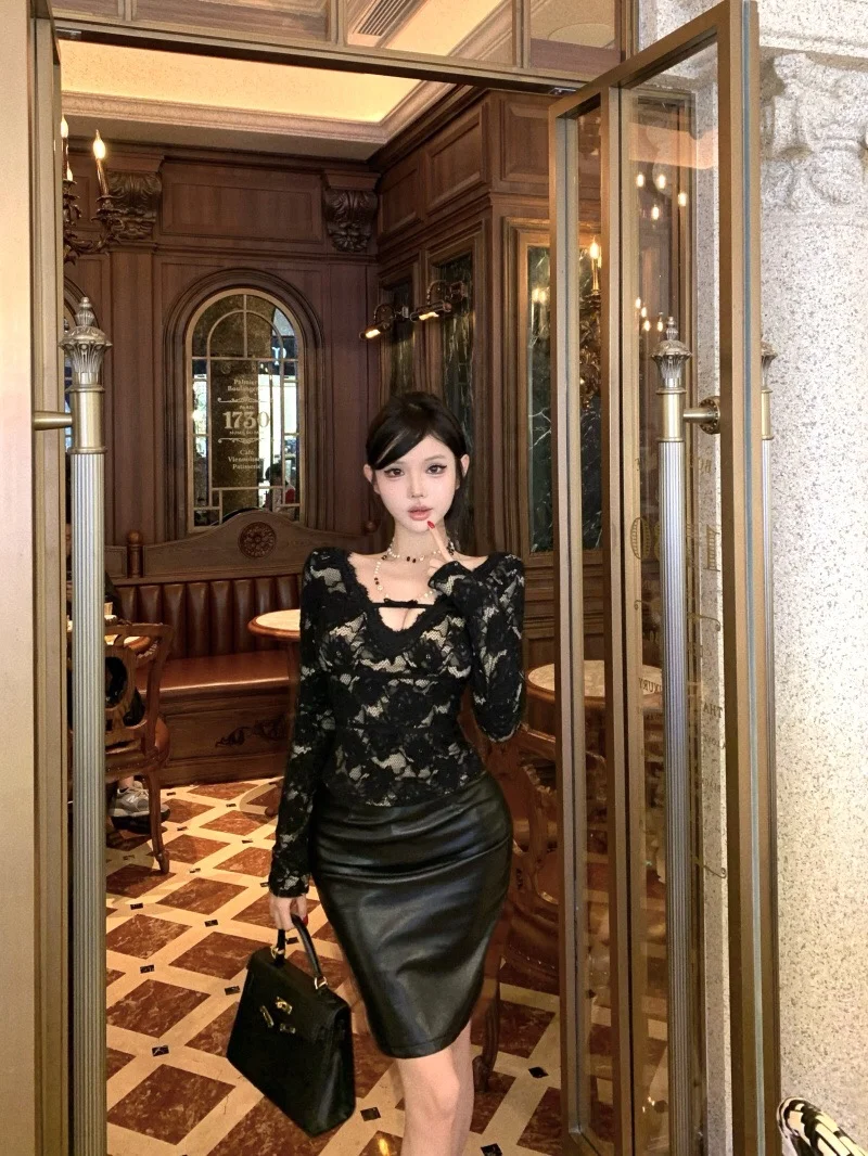 黑色蕾丝 纯欲辣妹‼️