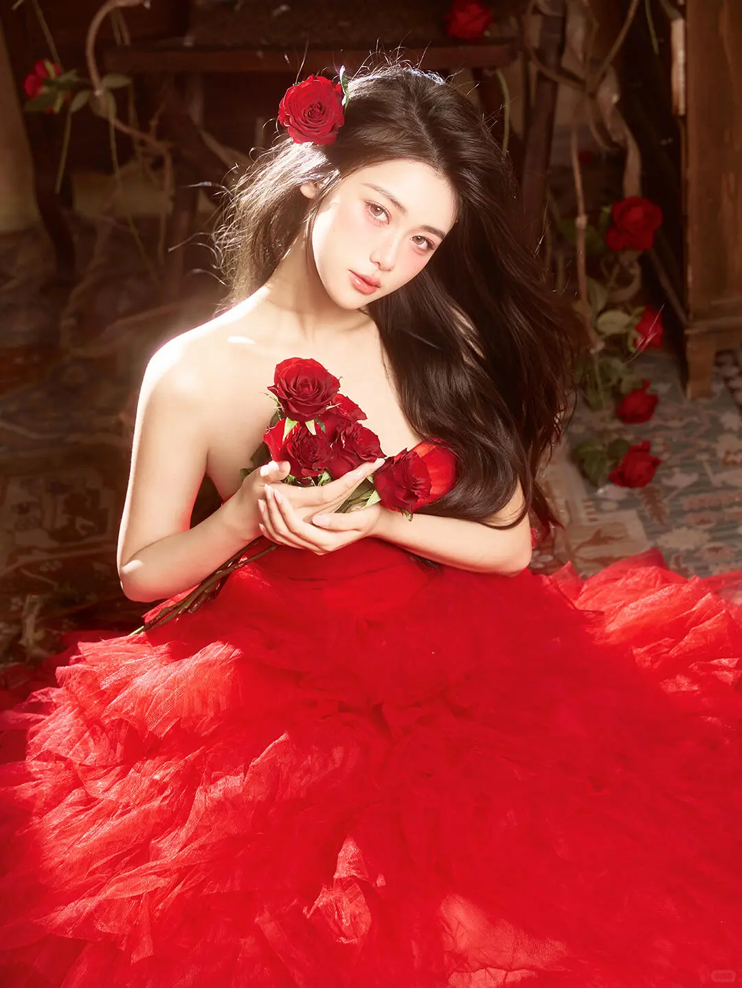 玫瑰少女🌹 永远热烈的红裙浪漫