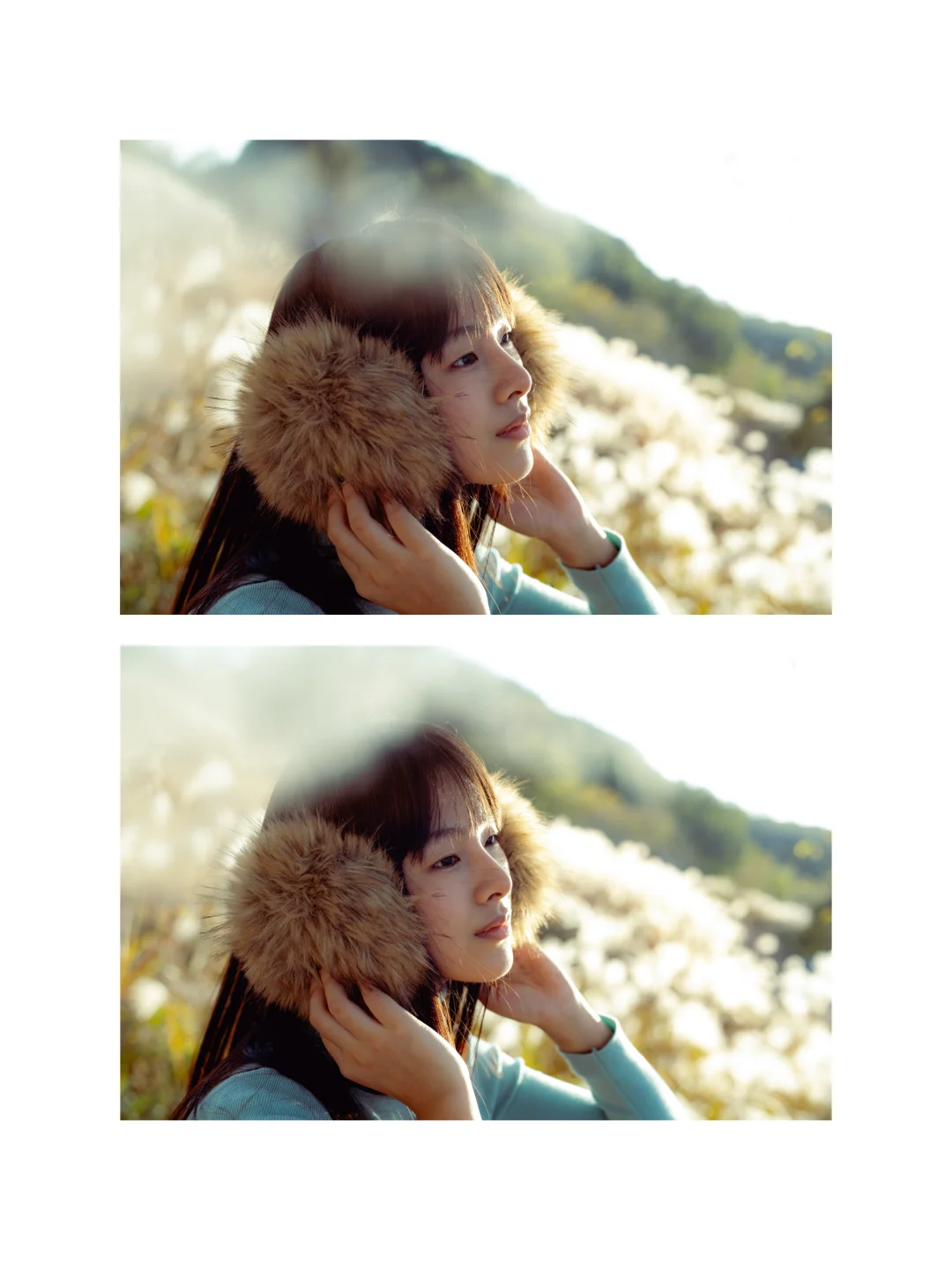 当我把照片按苍井优旅行写真排版