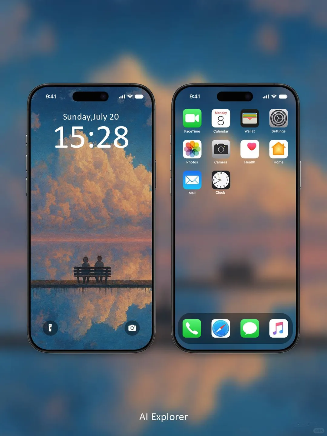 静静陪伴 油画 治愈系 全屏 干净壁纸 ｜A106