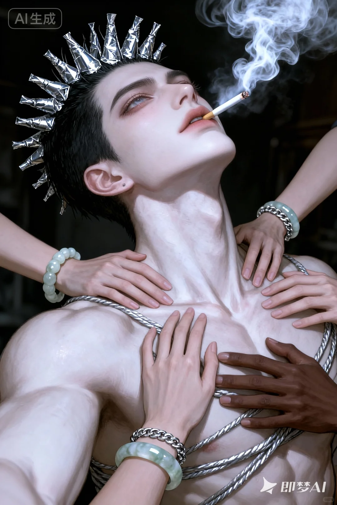 🐱即梦/帅哥/烟/多只手