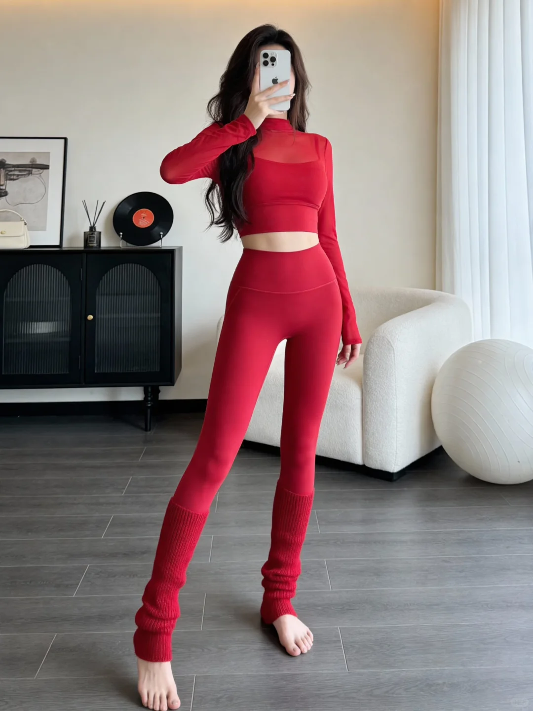 圣诞宅家练瑜伽被问爆的韩系瑜伽服🎅