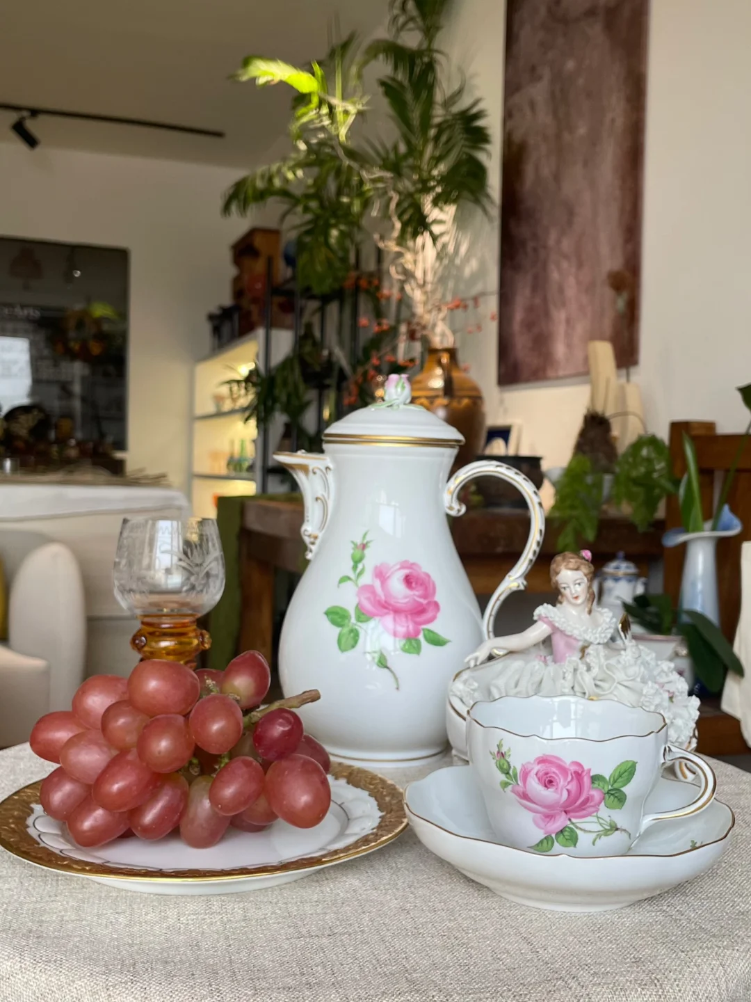 梅森粉玫瑰，把浪漫焊在瓷器上