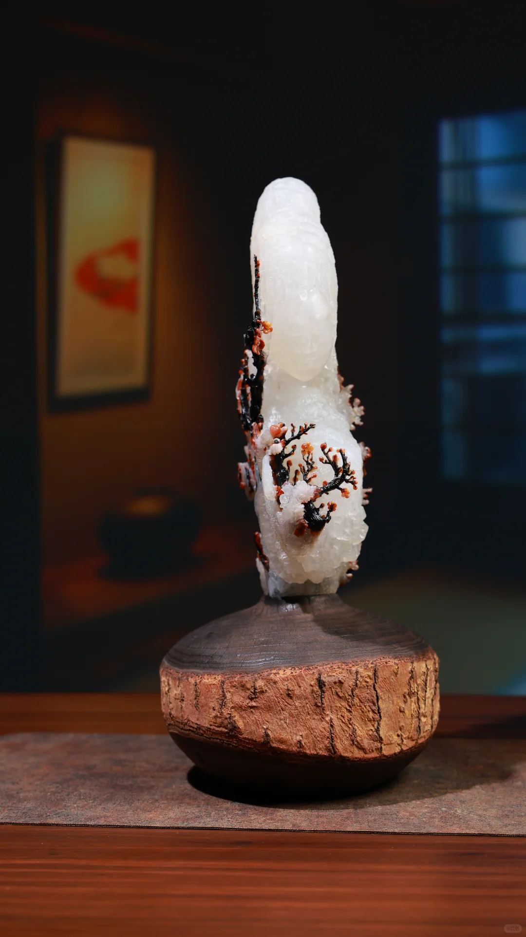 玛瑙雕刻艺术品（花季少女）