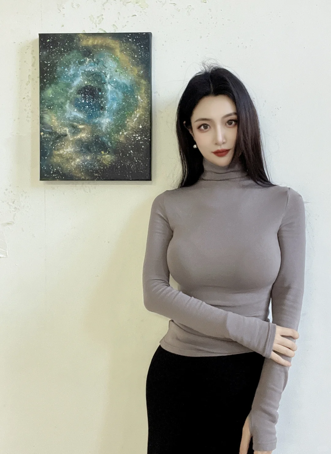 太喜欢这幅，画的时候感觉又深邃又招财