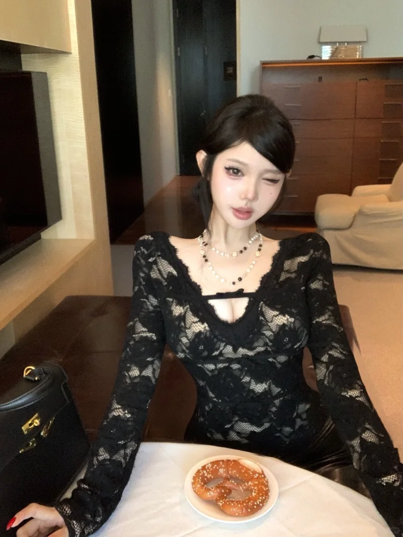 黑色蕾丝 纯欲辣妹‼️