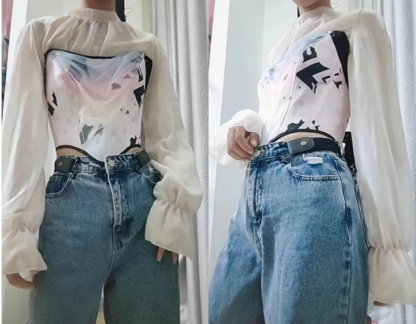 鱼骨胸衣新搭配～