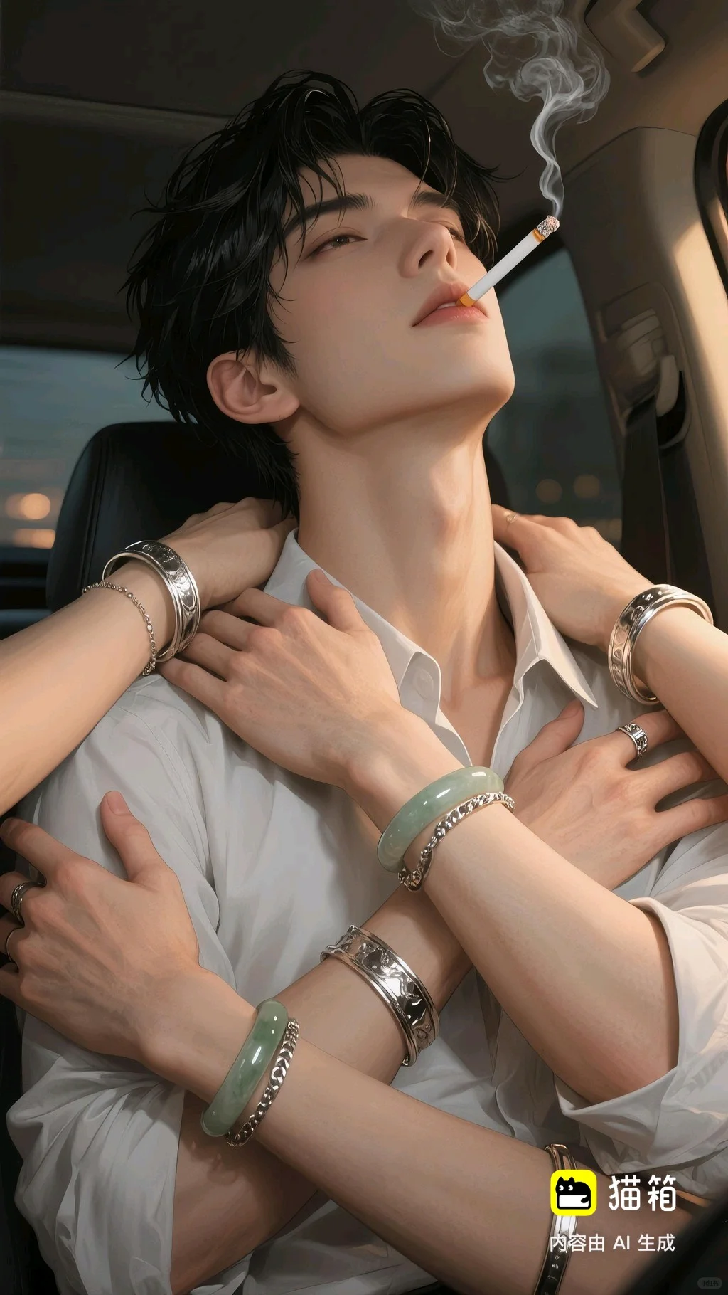 🐱即梦/帅哥/烟/多只手