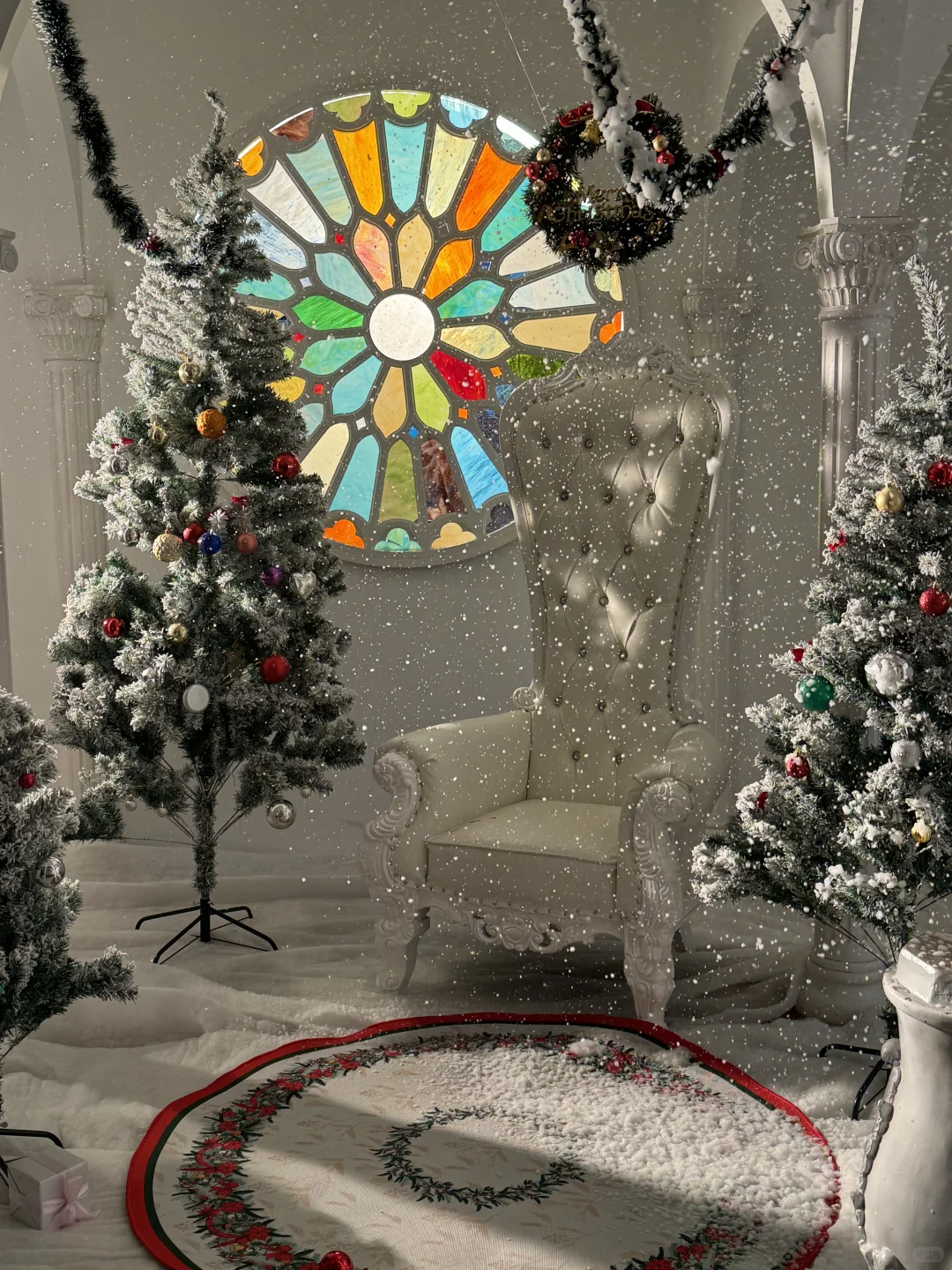 杭州一张不到的白色圣诞景