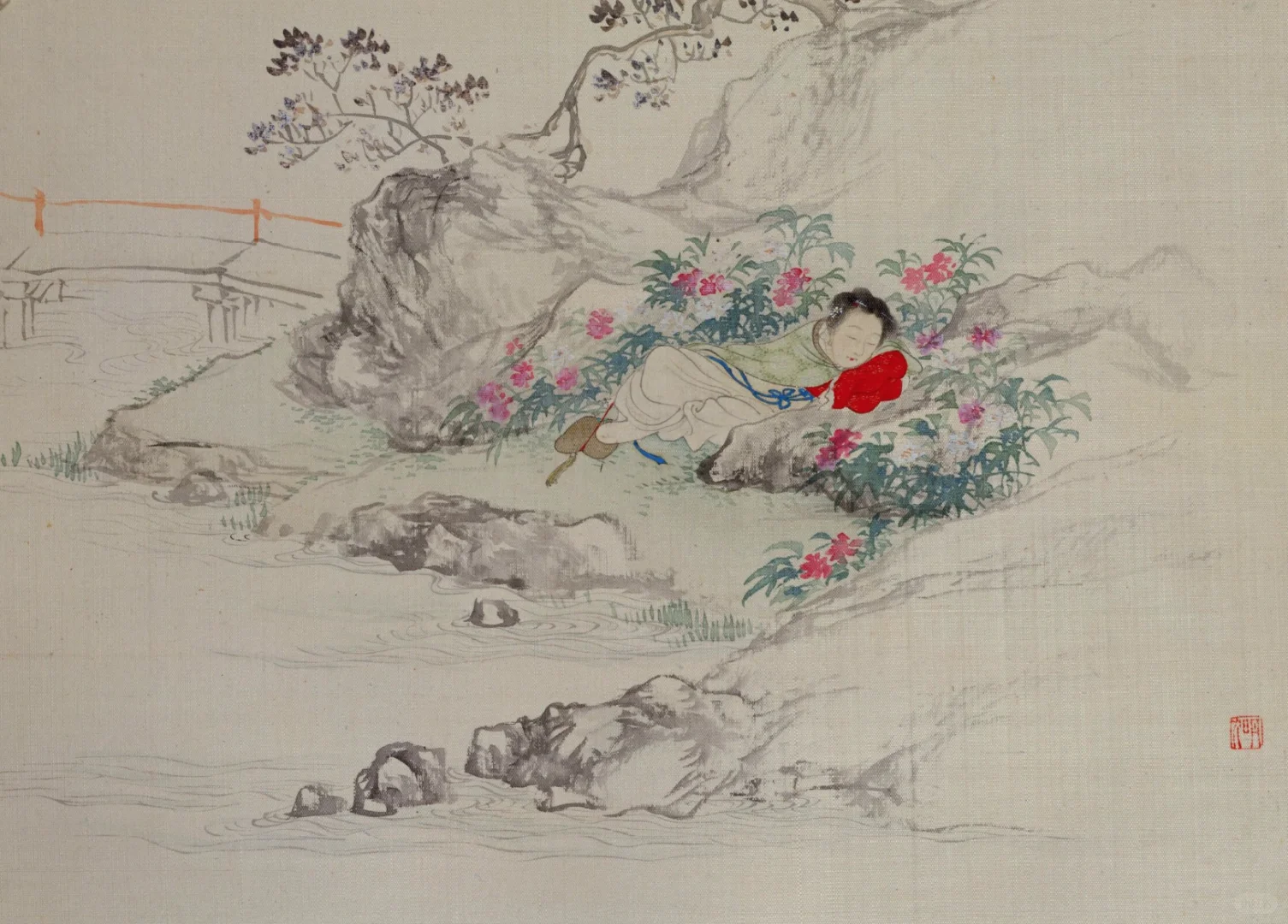 清代《十二金钗图》：千红一哭，万艳同悲