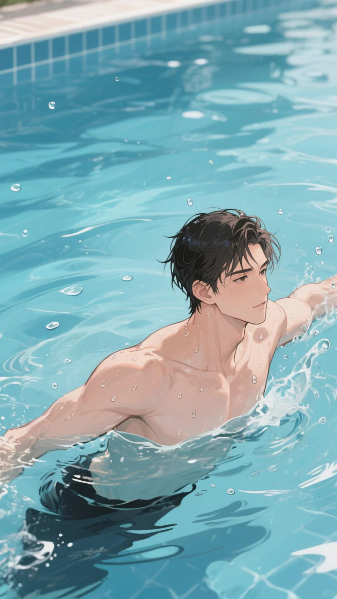 斯哈斯哈🤤 这现代腹肌男壁纸，帅裂我屏