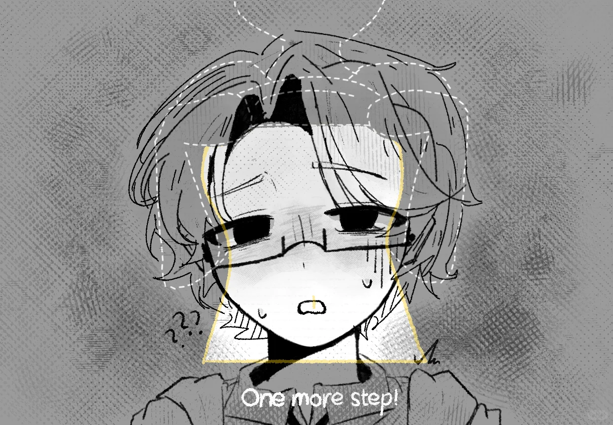 才刷到梗图…正好我昨天画了露腹肌图。