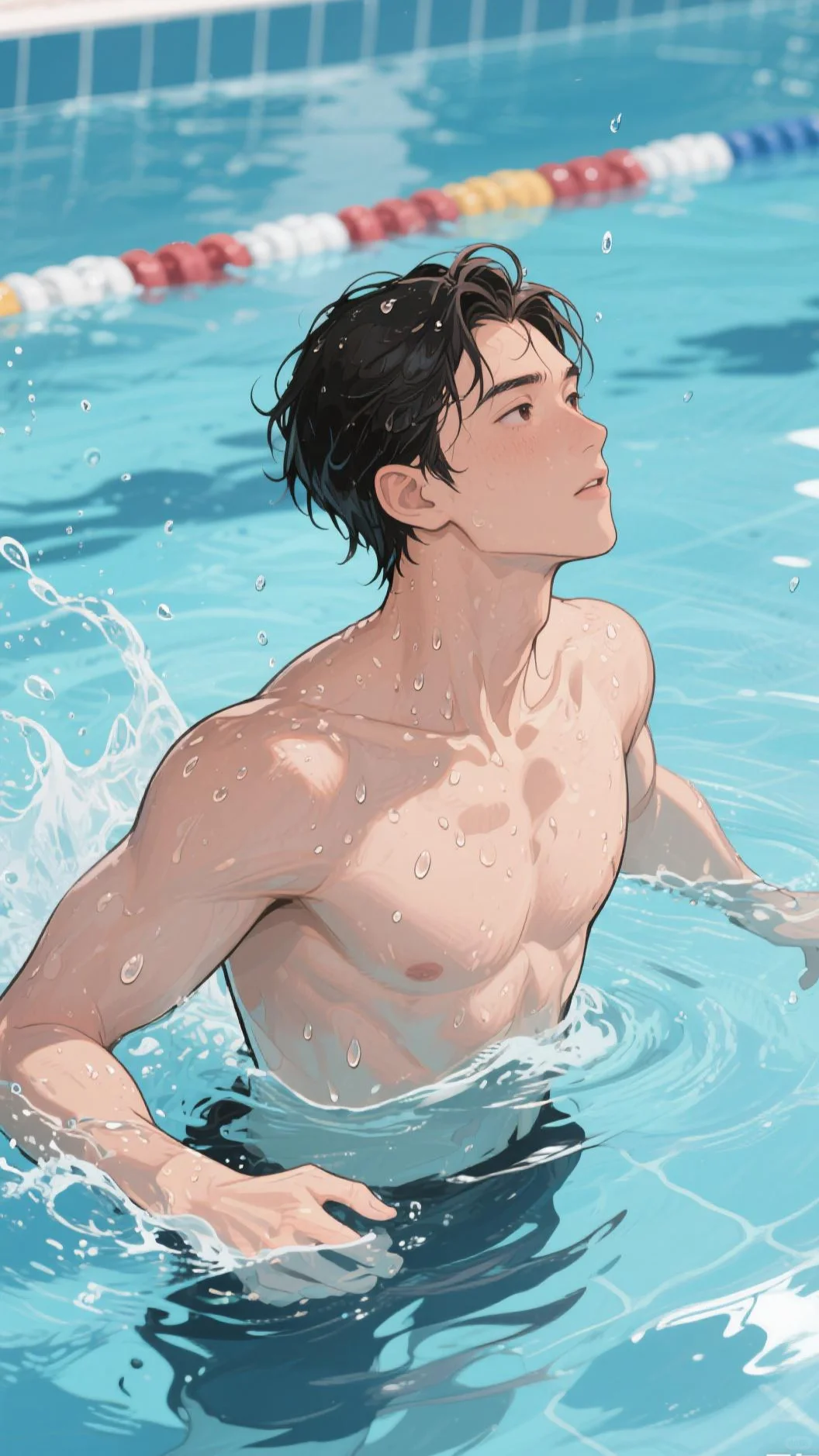 斯哈斯哈🤤 这现代腹肌男壁纸，帅裂我屏