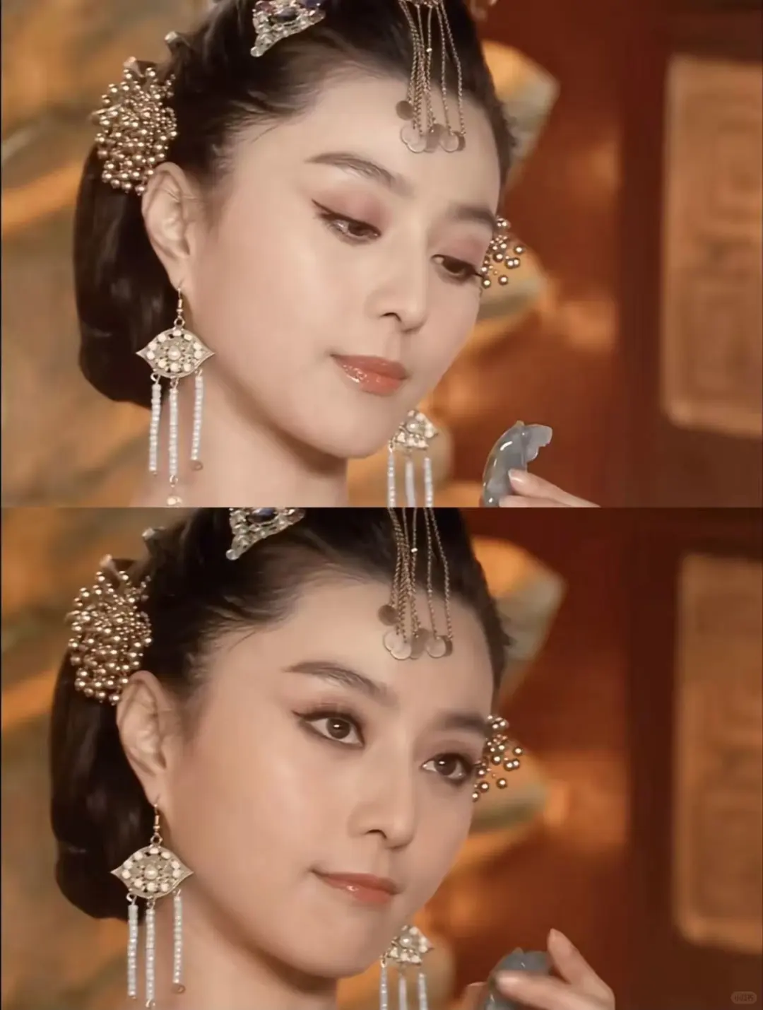 她的眼睛太美了