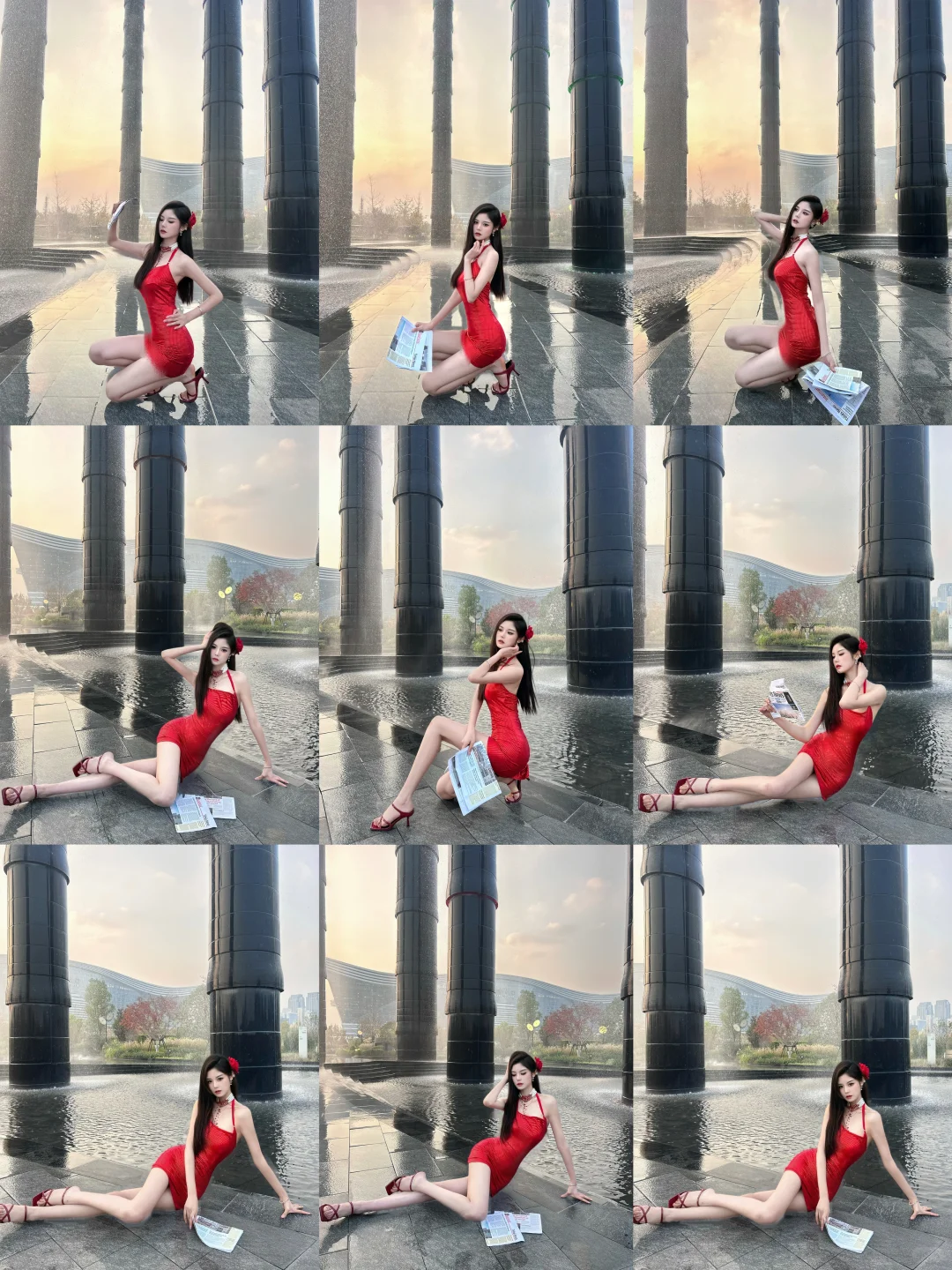 成都陪拍🔍SKP九宫格御姐拍照 轻松get