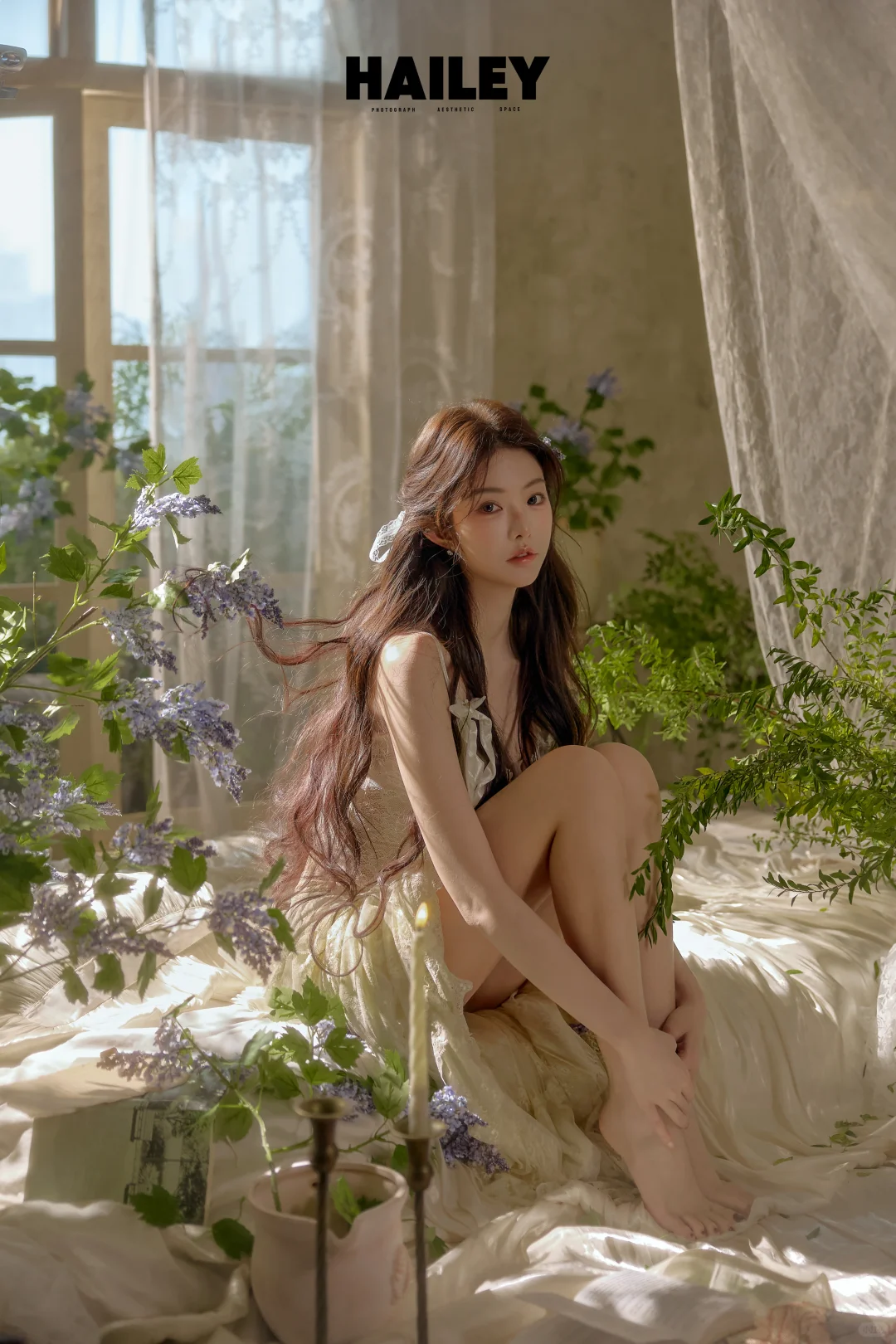 刚从绿野油画里逃出来🌿✨｜法式少女写真