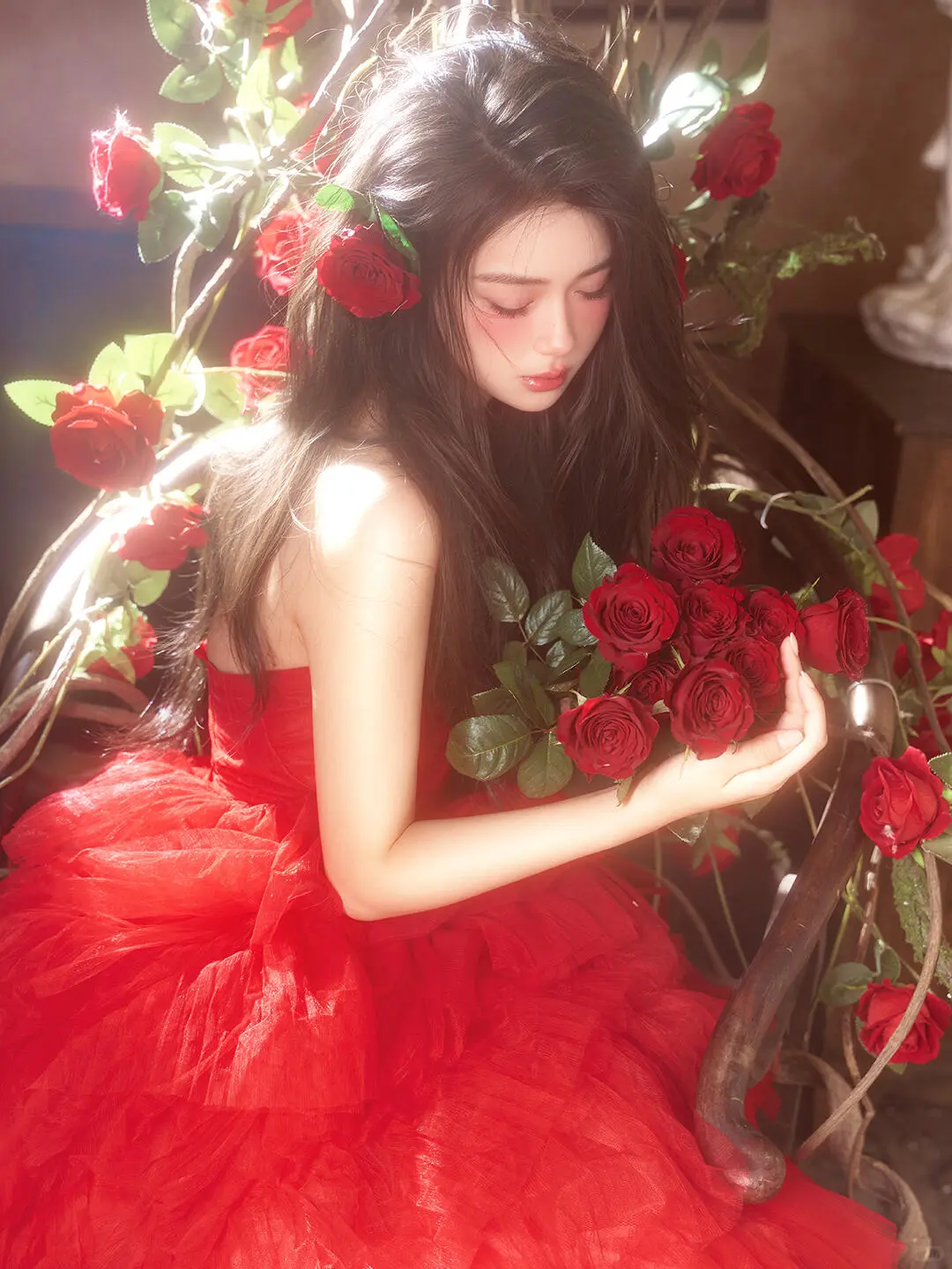 玫瑰少女🌹 永远热烈的红裙浪漫