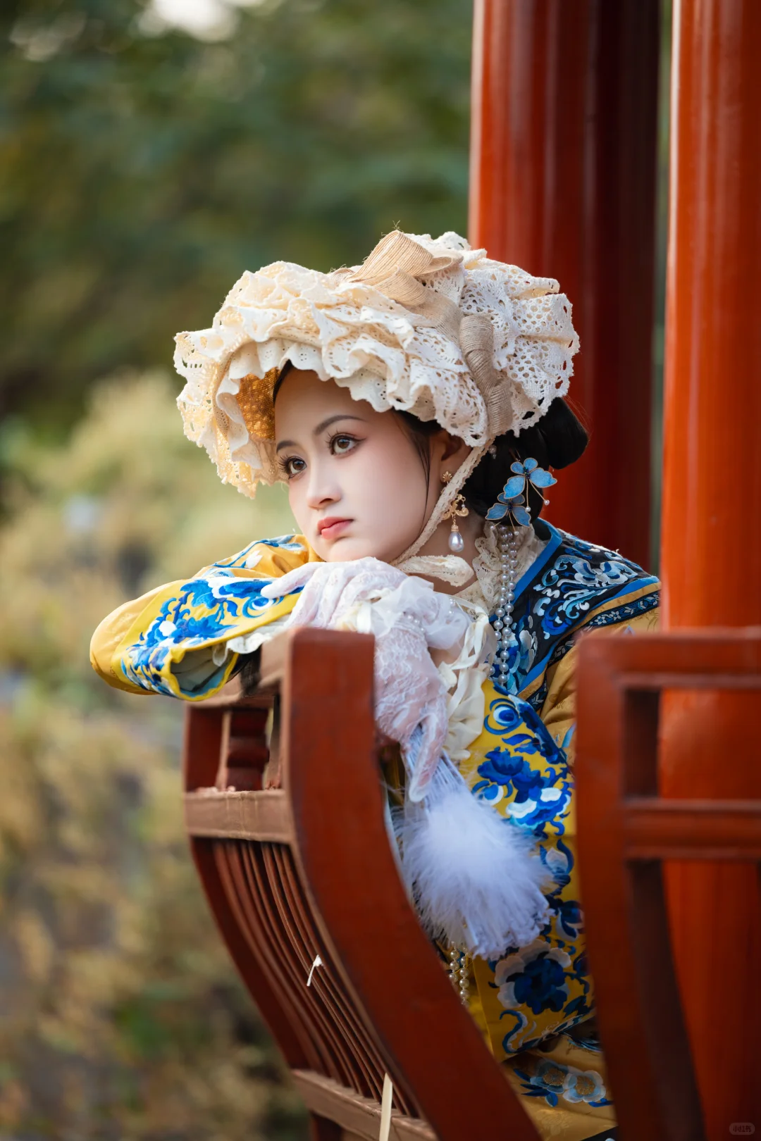 蹲蹲优秀的妆娘摄影老师合作出作品（模卡附