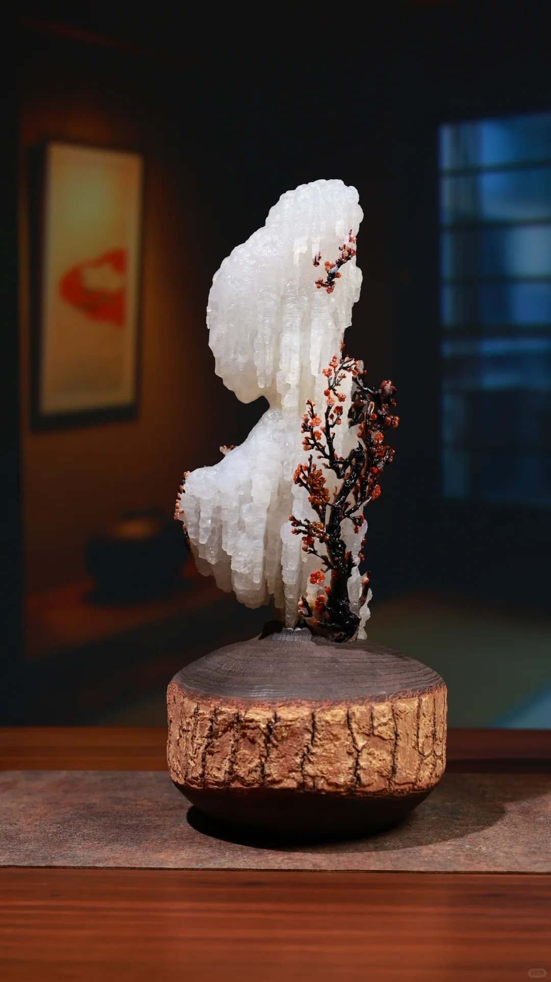 玛瑙雕刻艺术品（花季少女）