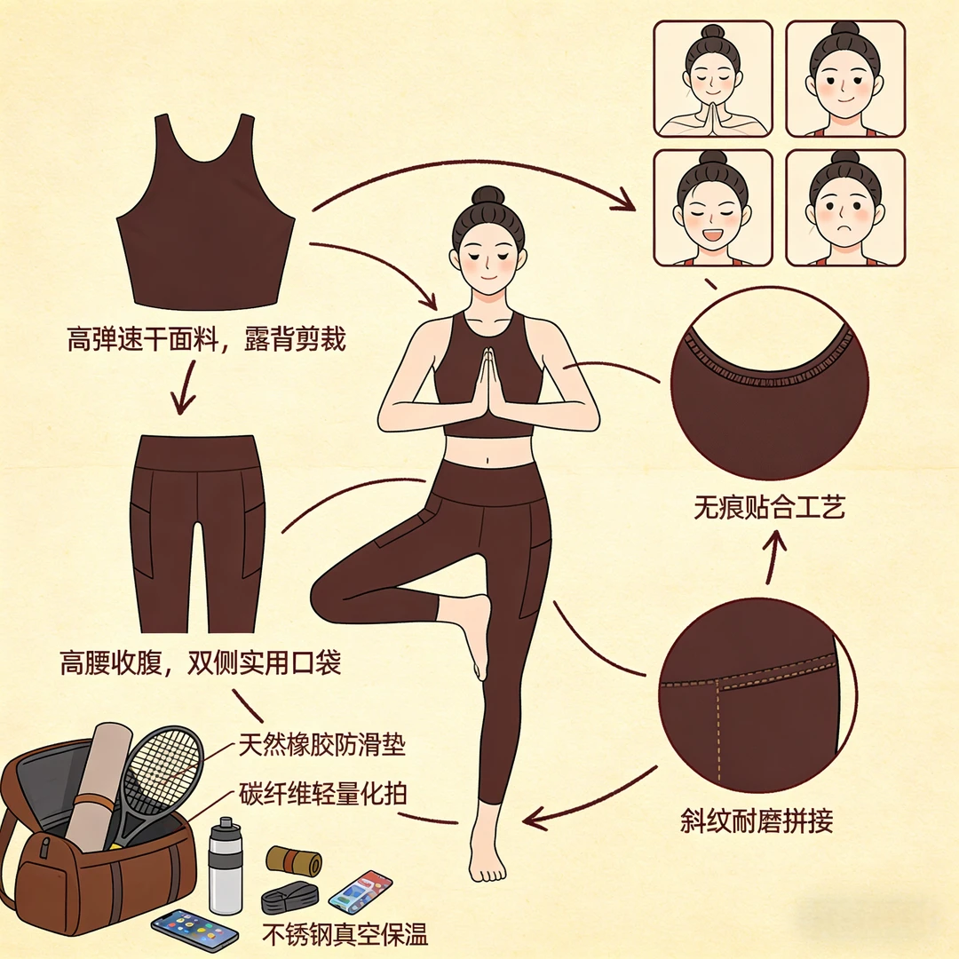 跟风一下🀄当我像素级拆解瑜伽服细节时～