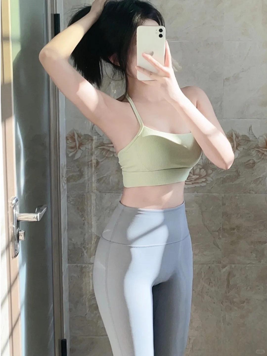 实拍 完美腰臀比闲置瑜伽裤二手