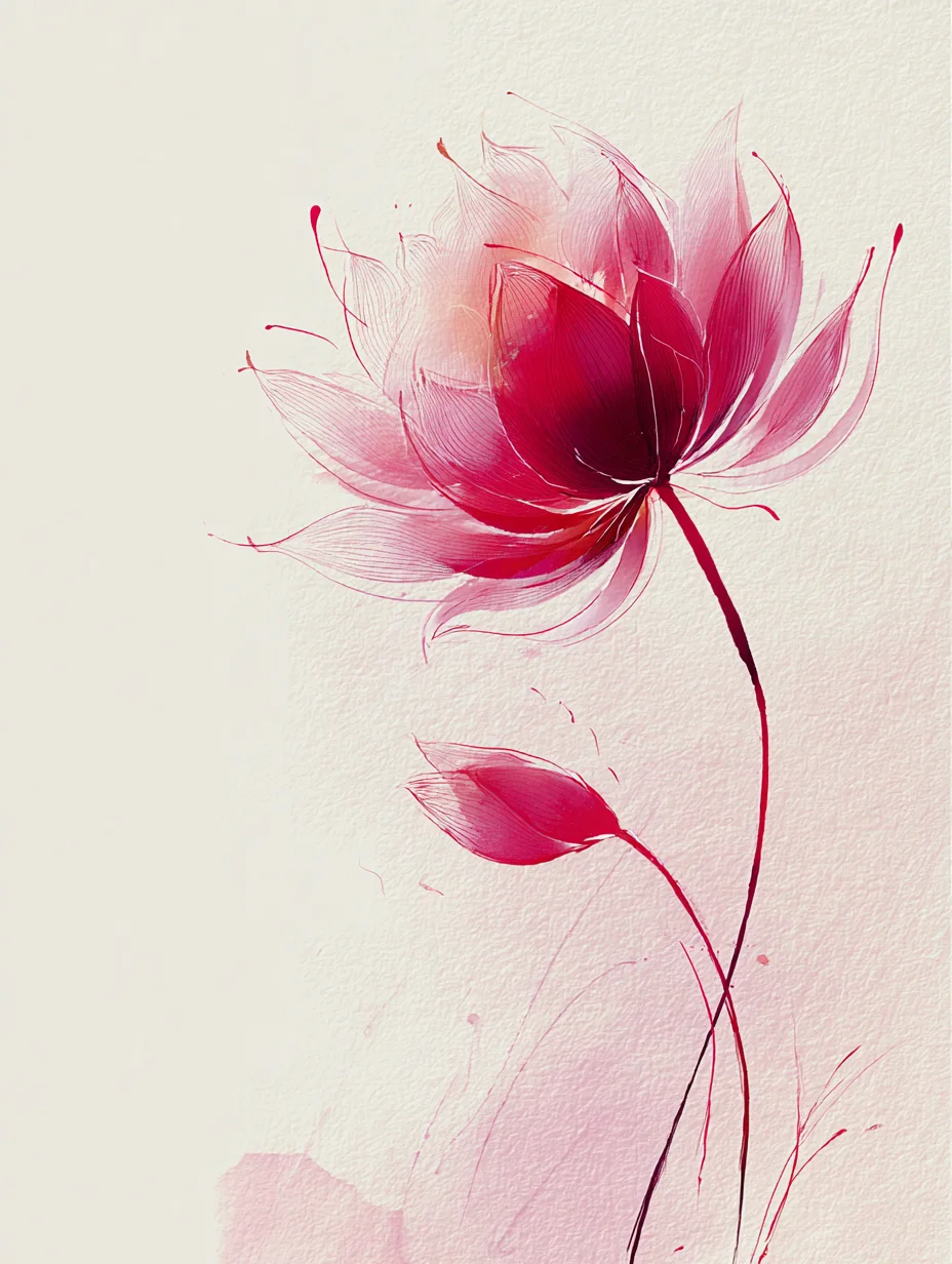 数字油画莲花~~AICG~mj提示词咒语分享