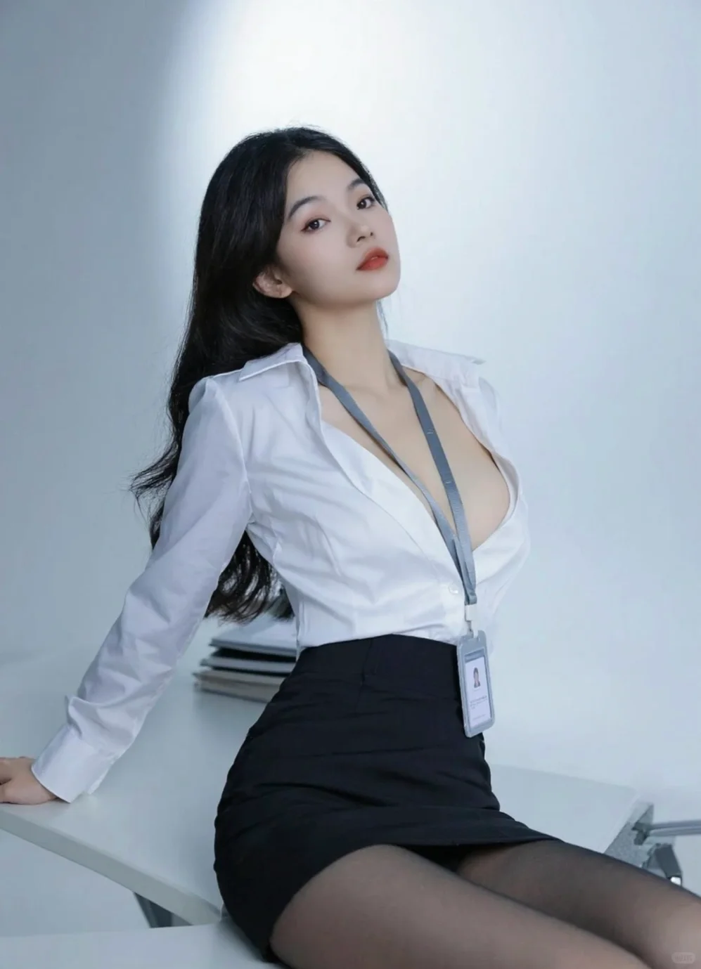 职场御姐、御姐风、白衬衫、气质美女、御姐风