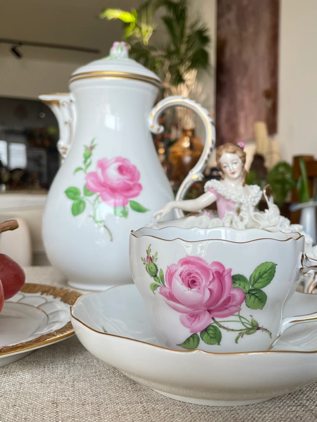 梅森粉玫瑰，把浪漫焊在瓷器上
