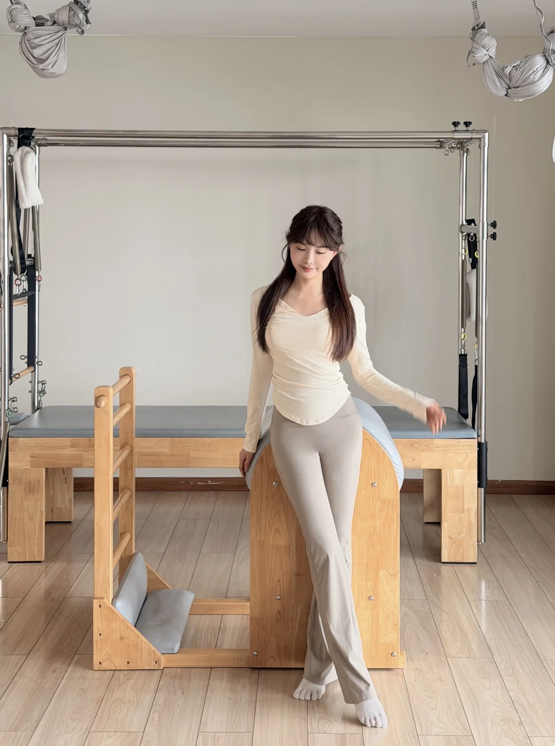 温柔的秋冬普拉提ootd