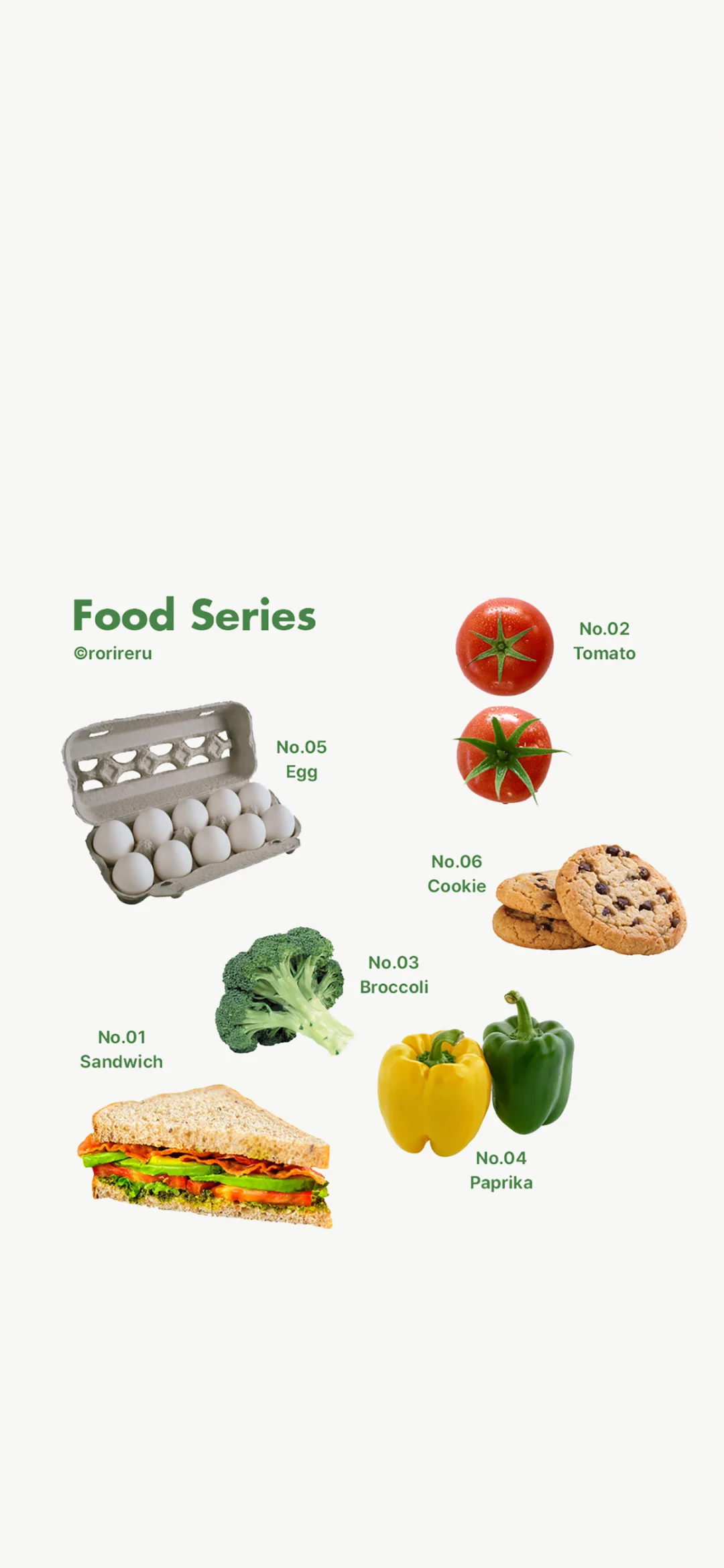 白底简约风食物篇｜小众壁纸