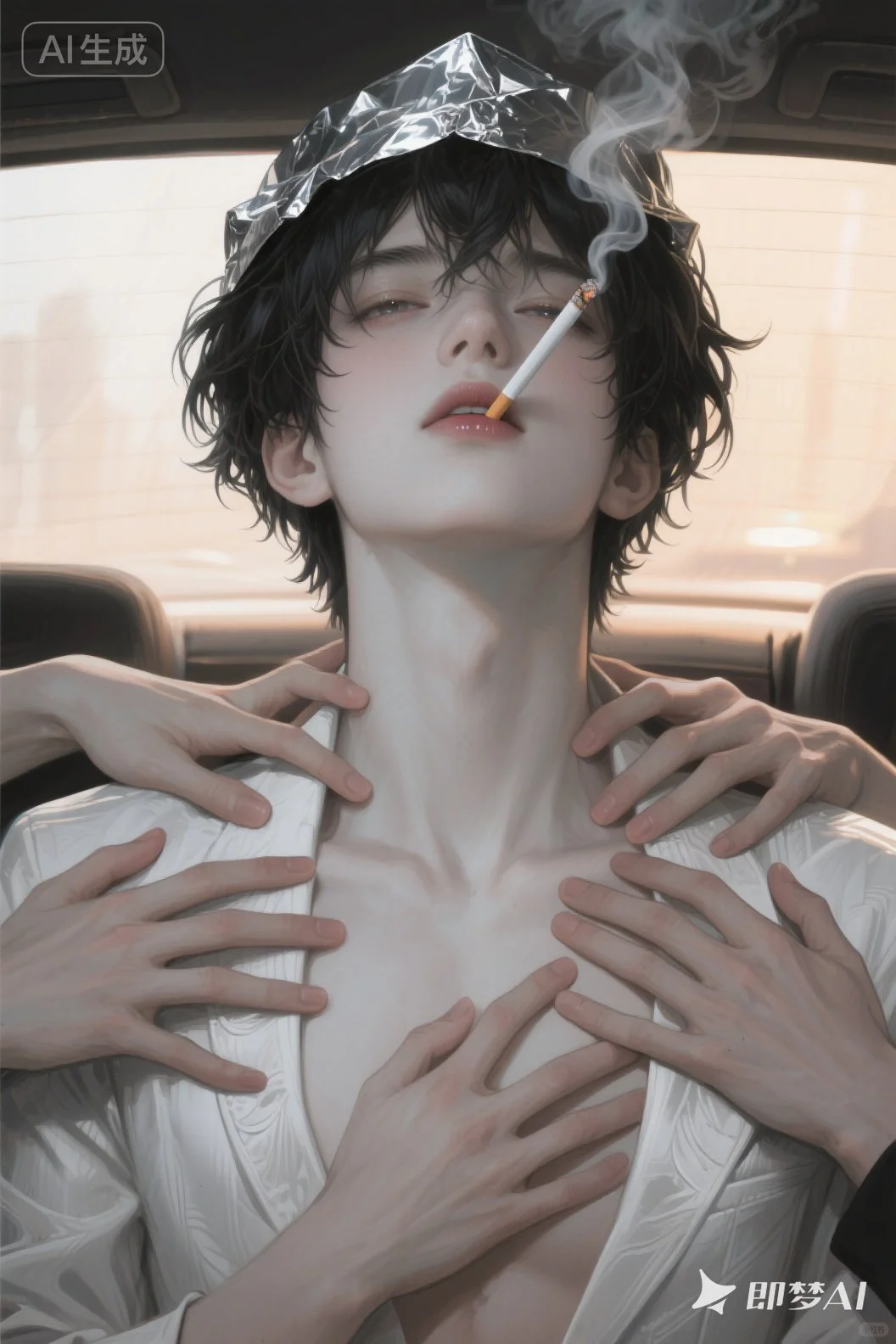 🐱即梦/帅哥/烟/多只手