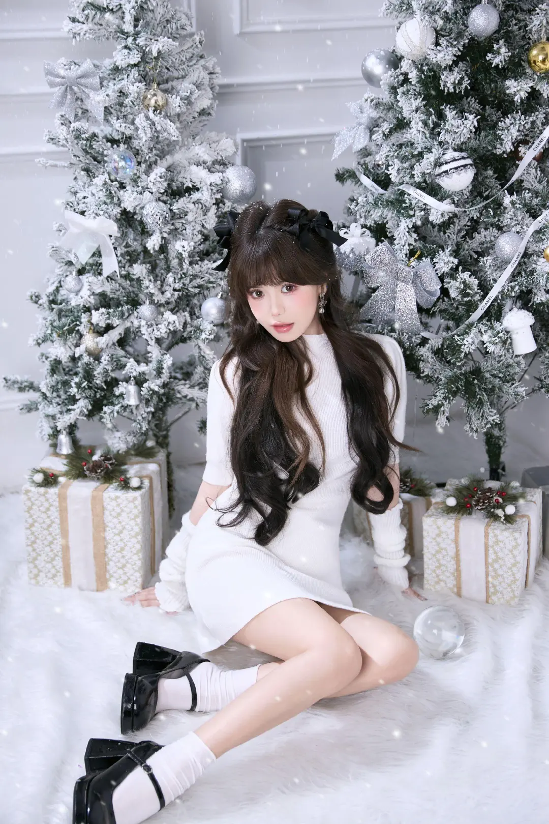 白色恋人❄️甜欲圣诞写真🍎朋友圈赞爆啦