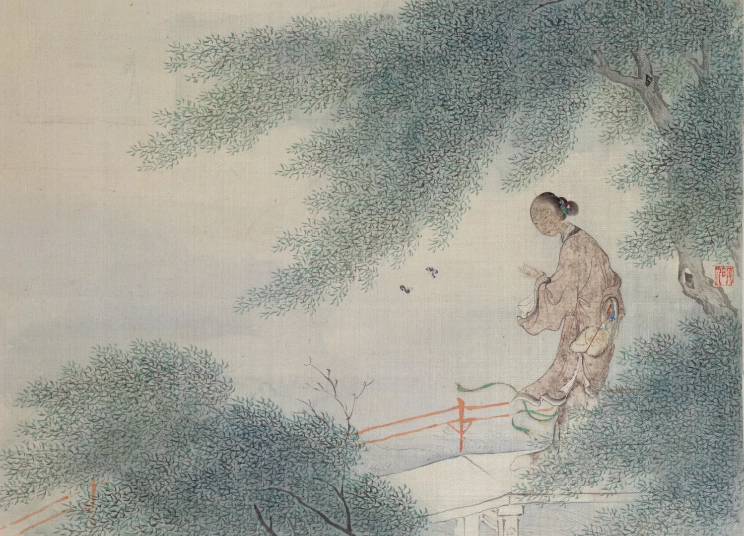 清代《十二金钗图》：千红一哭，万艳同悲