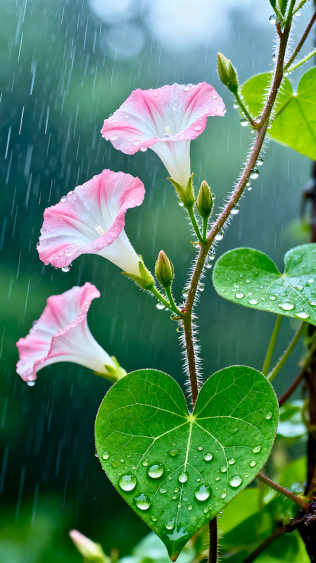 雨后的牵牛花 🌧️🌸