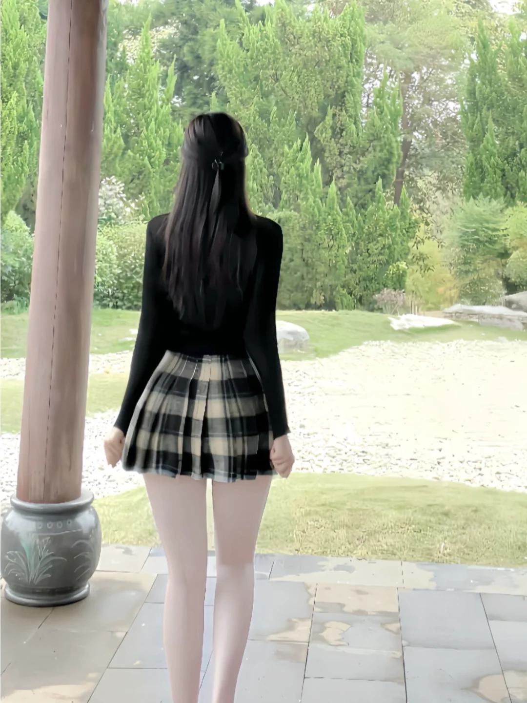 穿白丝果然显胖还是不穿好