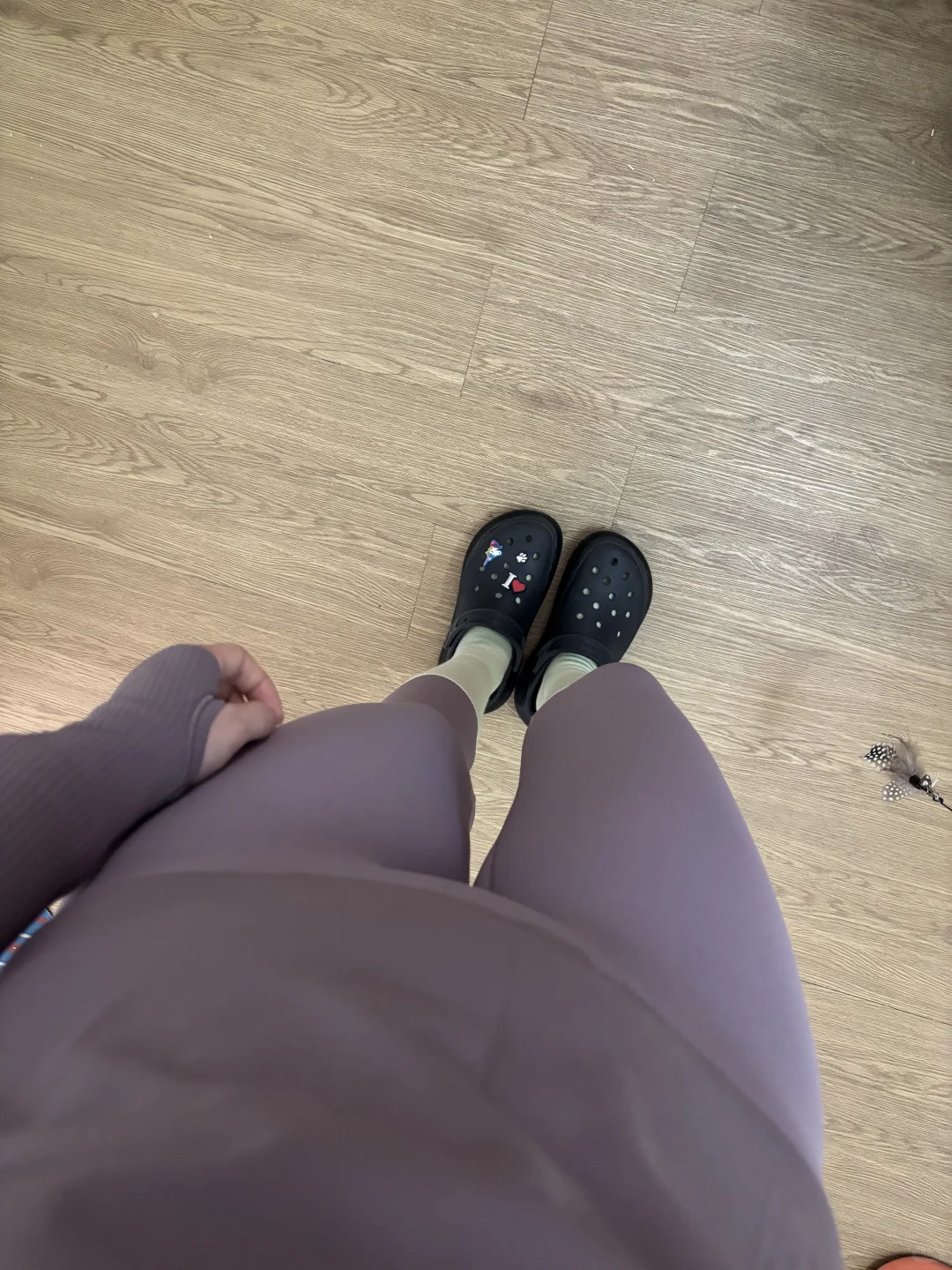 一套紫色瑜伽服