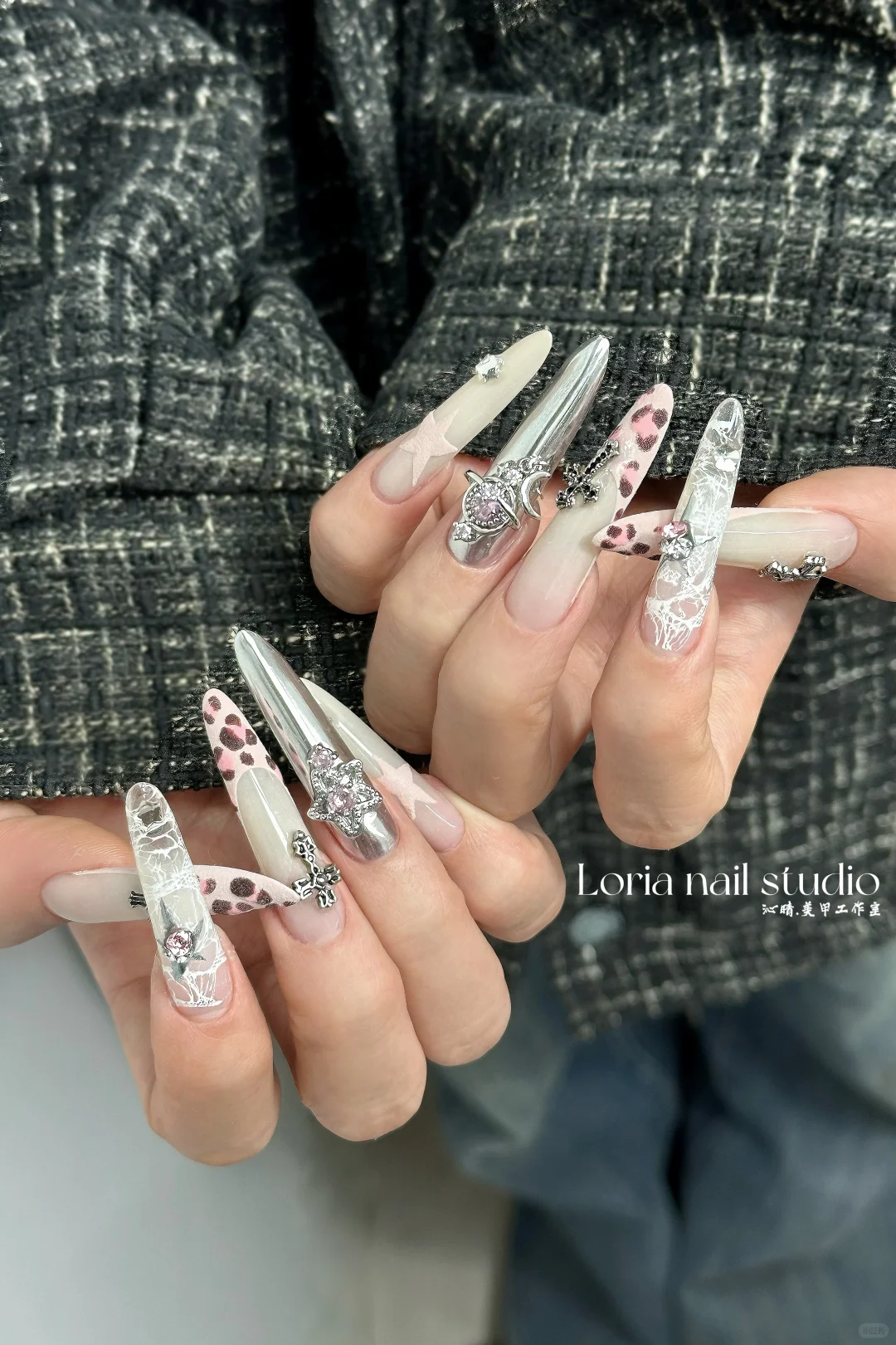 广州美甲|谁还不做一个甜酷辣妹美甲